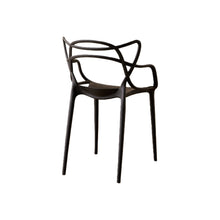Set de 4 Sillas Palermo, Color Negro, con Espaldar y Diseño Moderno