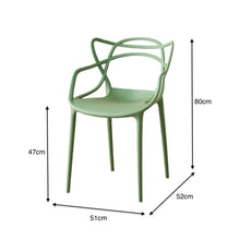 Silla Palermo, Color Verde, Con espaldar y diseño Moderno X2