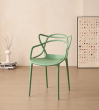 Silla Palermo, Color Verde, Con espaldar y diseño Moderno X4