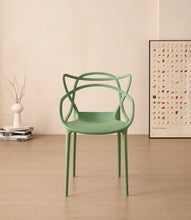 Silla Palermo, Color Verde, Con espaldar y diseño Moderno X4