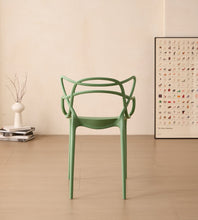 Silla Palermo, Color Verde, Con espaldar y diseño Moderno