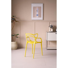 Silla Palermo, Color Amarillo, Con espaldar y diseño Moderno