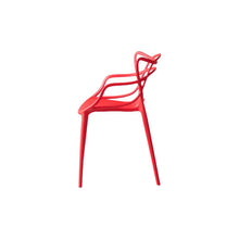 Set de 2 Sillas Palermo, Color Rojo, con Espaldar y Diseño Moderno