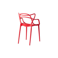 Silla Palermo, Color Rojo, Con espaldar y diseño Moderno