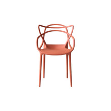 Set de 2 Sillas Palermo, Color Terracota, con Espaldar y Diseño Moderno