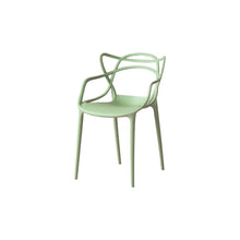 Set de 4 Sillas Palermo, Verde Claro, con Espaldar y Diseño Moderno