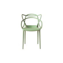 Set de 4 Sillas Palermo, Verde Claro, con Espaldar y Diseño Moderno