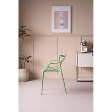 Silla Palermo, Verde Claro, con Espaldar y Diseño Moderno X4