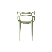 Set de 4 Sillas Palermo, Verde Claro, con Espaldar y Diseño Moderno