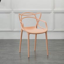 Silla Palermo, Color Mandarina, con Espaldar y Diseño Moderno