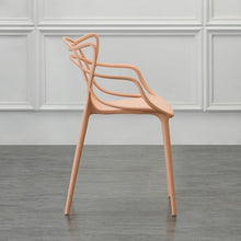 Silla Palermo, Color Mandarina, con Espaldar y Diseño Moderno
