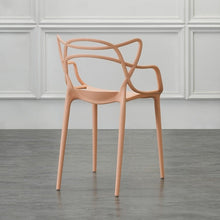 Set de 2 Sillas Palermo, Color Mandarina, con Espaldar y Diseño Moderno