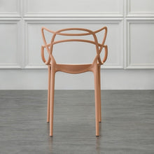 Set de 4 Sillas Palermo, Color Mandarina, con Espaldar y Diseño Moderno