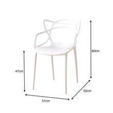 Combo Nest, Incluye Mesa Redonda y 4 Sillas en Color Blanco
