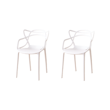 Silla Palermo, Color Blanco, Con espaldar y diseño Moderno X2