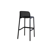 Set de 2 Sillas para Bar Túnez, Color Negro, con Espaldar Redondeado y Transpirable