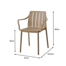 Combo Vive, Incluye Mesa Redonda y 2 Sillas en Color Taupe