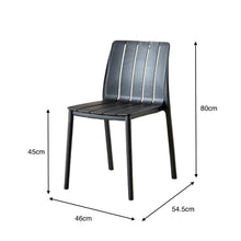 Combo Bind, Incluye Comedor y 4 Sillas Con Espaldar En Color Negro