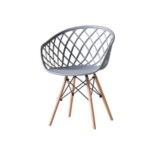 Set de 4 Sillas Oasis con Brazos, Color Gris, con Espaldar