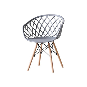 Silla Oasis con Brazos, Color Gris, Con espaldar X4