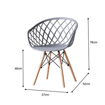 Silla Oasis con Brazos, Color Gris, Con espaldar X4