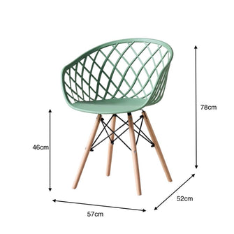 Silla Oasis con Brazos, Color Verde Olivo, Con espaldar X4