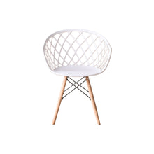 Set de 4 Sillas Oasis con Brazos, Color Blanco, con Espaldar