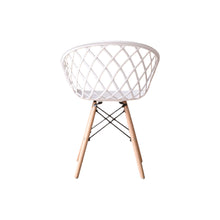Set de 4 Sillas Oasis con Brazos, Color Blanco, con Espaldar