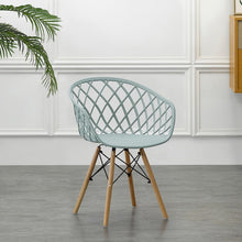 Silla Oasis con Brazos, Color Azul Claro, con Espaldar