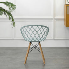Silla Oasis con Brazos, Color Azul Claro, con Espaldar