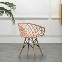 Silla Oasis con Brazos, Color Mandarina, con Espaldar