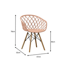 Silla Oasis con Brazos, Color Mandarina, con Espaldar
