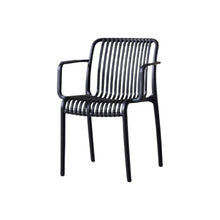 Silla Terra con Brazos, Color Negro, Con espaldar X4