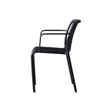 Silla Terra con Brazos, Color Negro, con Espaldar