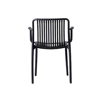 Silla Terra con Brazos, Color Negro, Con espaldar