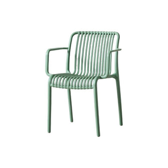 Silla Terra con Brazos, Color Verde Olivo, Con espaldar