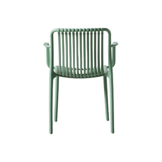 Silla Terra con Brazos, Color Verde Olivo, Con espaldar