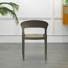 Silla Axel, Taupe, con Espaldar, Reposa Brazos y con Textura Trenzada