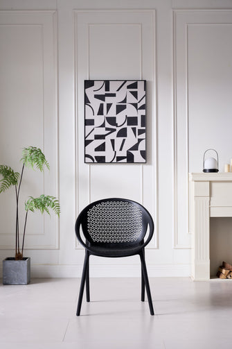 Combo Tres Silla Selva Con Brazos, Color Verde Olivo, Gris y Negro
