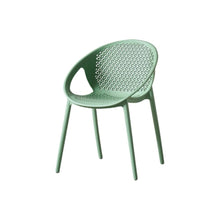 Set de 4 Sillas Selva con Brazos, Color Verde Olivo, con Espaldar