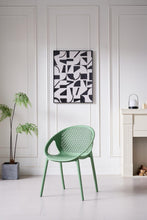 Silla Selva Con Brazos, Color Verde Olivo, Con espaldar X4