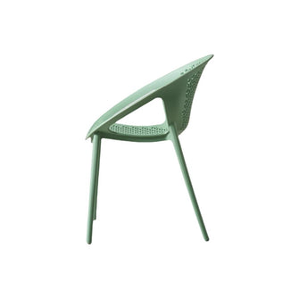 Silla Selva Con Brazos, Color Verde Olivo, Con espaldar X4