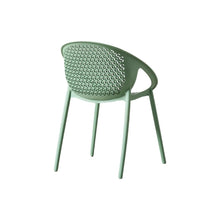 Set de 2 Sillas Selva con Brazos, Color Verde Olivo, con Espaldar