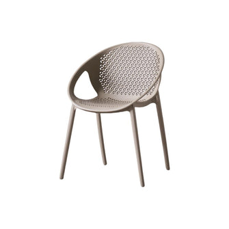 Silla Selva Con Brazos, Color Taupe, Con espaldar X4