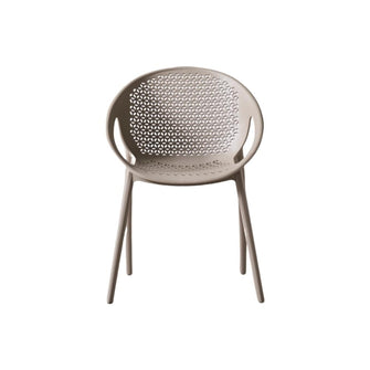 Silla Selva Con Brazos, Color Taupe, Con espaldar