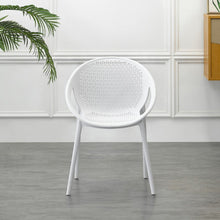 Silla Selva con Brazos, Color Blanco, con Espaldar