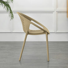 Set de 4 Sillas Selva con Brazos, Color Khaki, con Espaldar