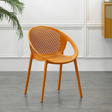 Set de 2 Sillas Selva con Brazos, Color Naranja, con Espaldar
