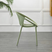 Set de 4 Sillas Selva con Brazos, Color Verde, con Espaldar