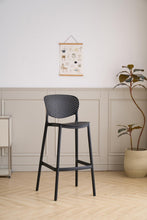 Silla para Bar Rio, Color Negro, Diseño Moderno X4